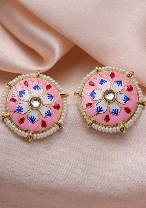 Pink Bead Earrings