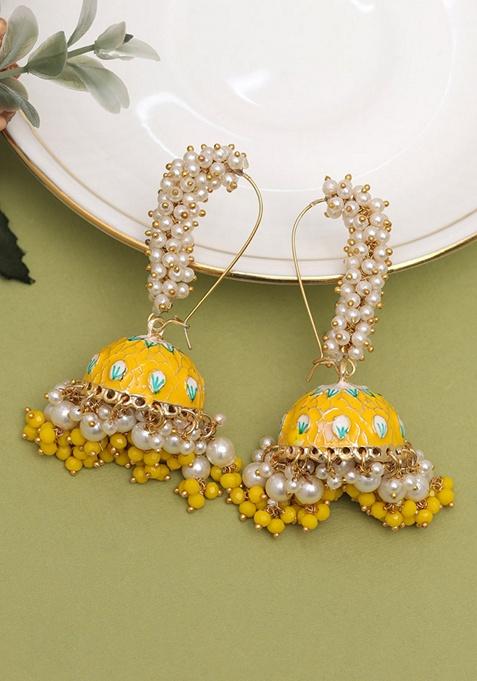 Yellow Bead Earrings