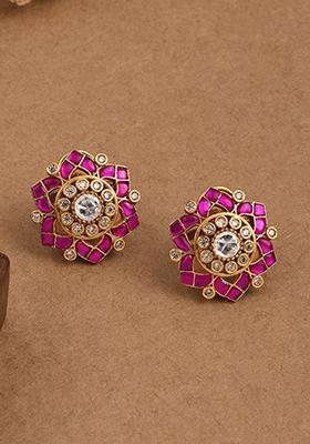 Blush Pink Star Stud Earrings