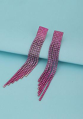 Gold Plated CZ Stone Earrings