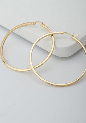 Gold Plated Circular Earrings