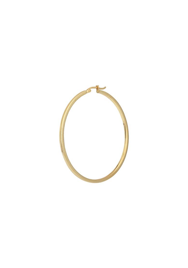 Gold Plated Circular Earrings - Indya