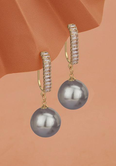 Gold Plated Pearl Earrings