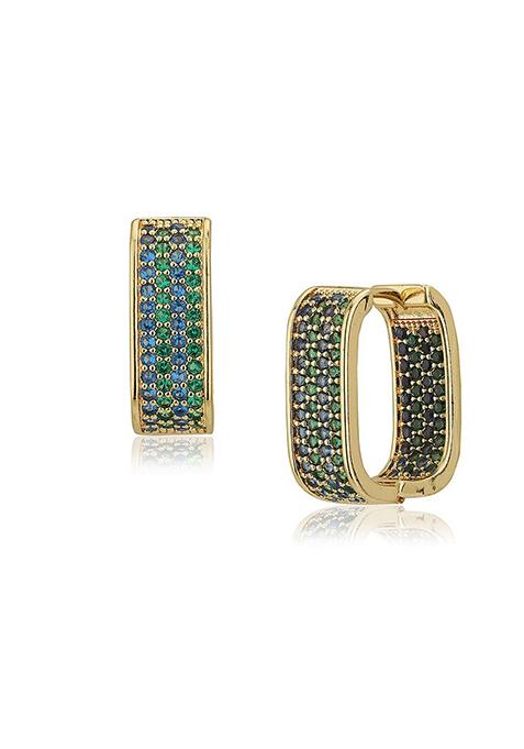 Gold Plated CZ Stone Earrings