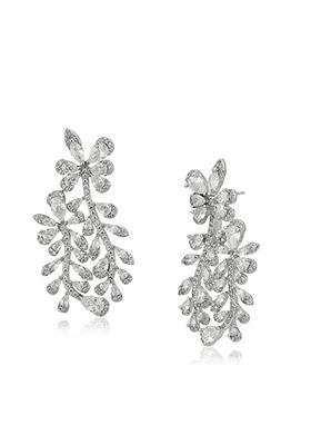 Silver Plated CZ Stone Earrings