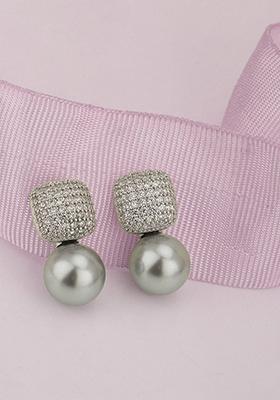 Silver Plated Pearl Earrings