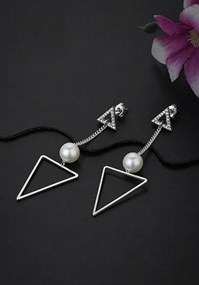 Silver Plated Pearl Earrings