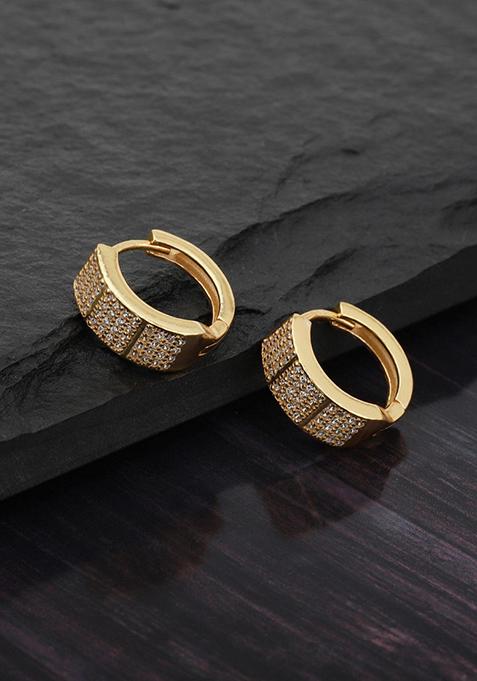Gold Plated Circular Earrings