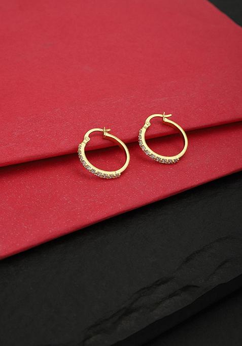 Gold Plated Circular Earrings