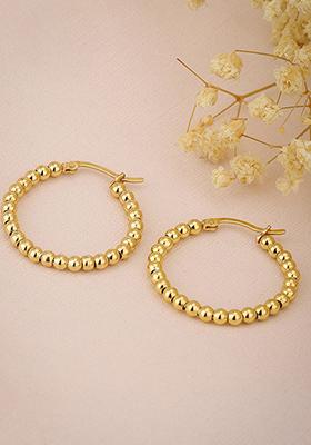 Gold Plated Circular Earrings