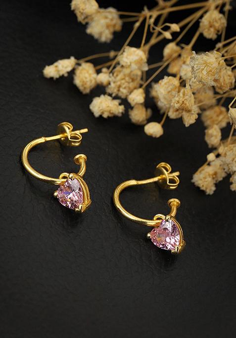 Gold Plated Cz Stone Earrings