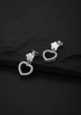Silver Plated CZ Stone Earrings