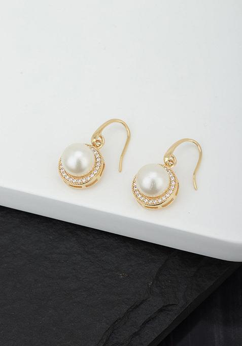 Gold Plated Circular Earrings