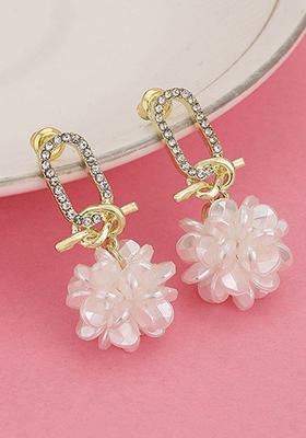 Gold Plated CZ Stone Earrings