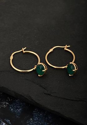 Gold Plated Cz Stone Earrings