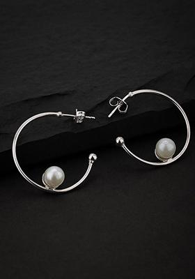 Silver Plated Pearl Earrings