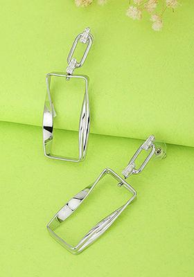 Silver Plated Geometric Earrings
