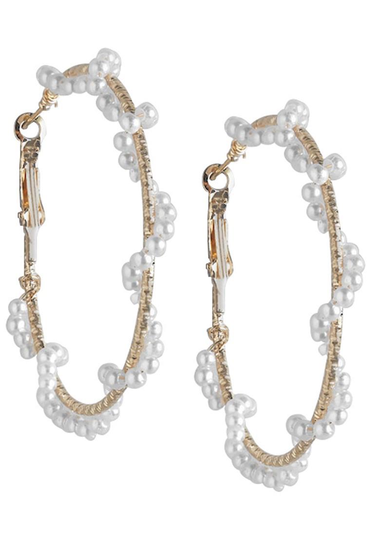 Gold Plated Circular Earrings - Indya