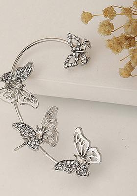 Silver Plated Contemporary Earrings