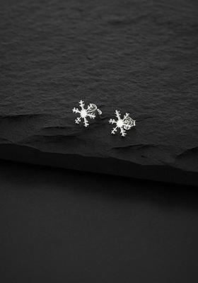 Multicolour Rhodium Plated Earrings