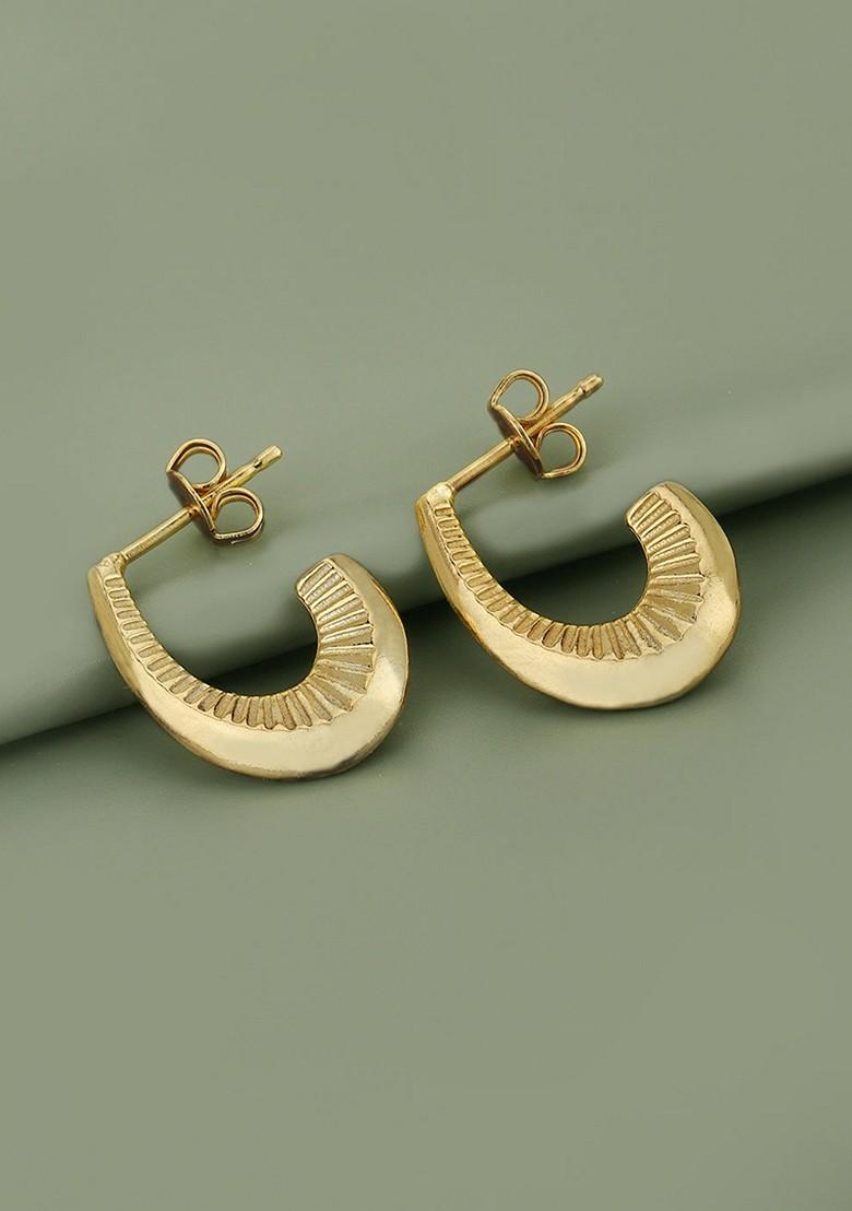 Gold Plated Plated Earrings - Indya