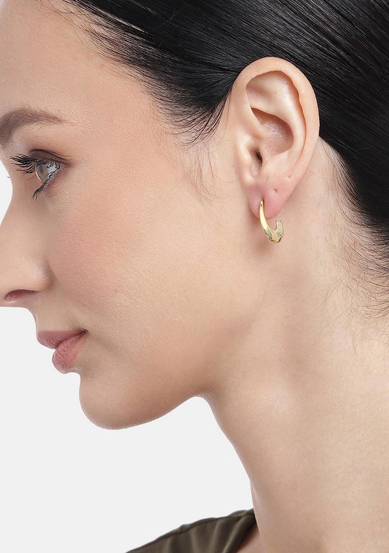 Gold Plated Plated Earrings - Indya