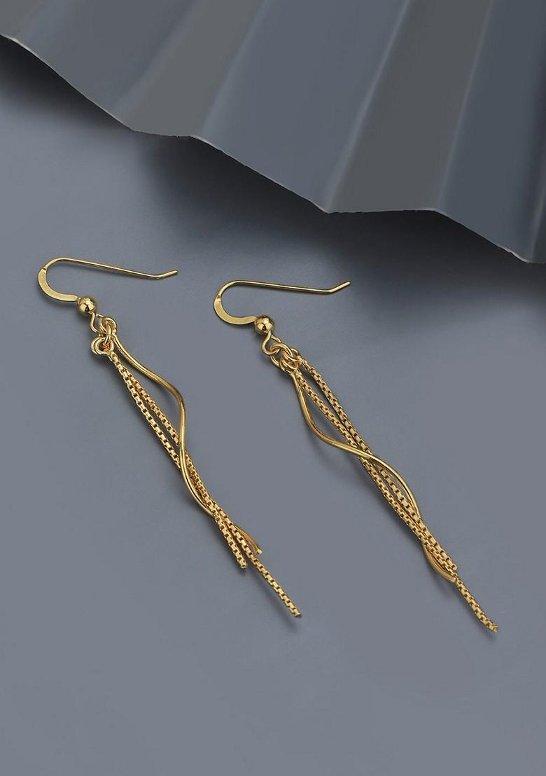 Gold Plated Plated Earrings - Indya