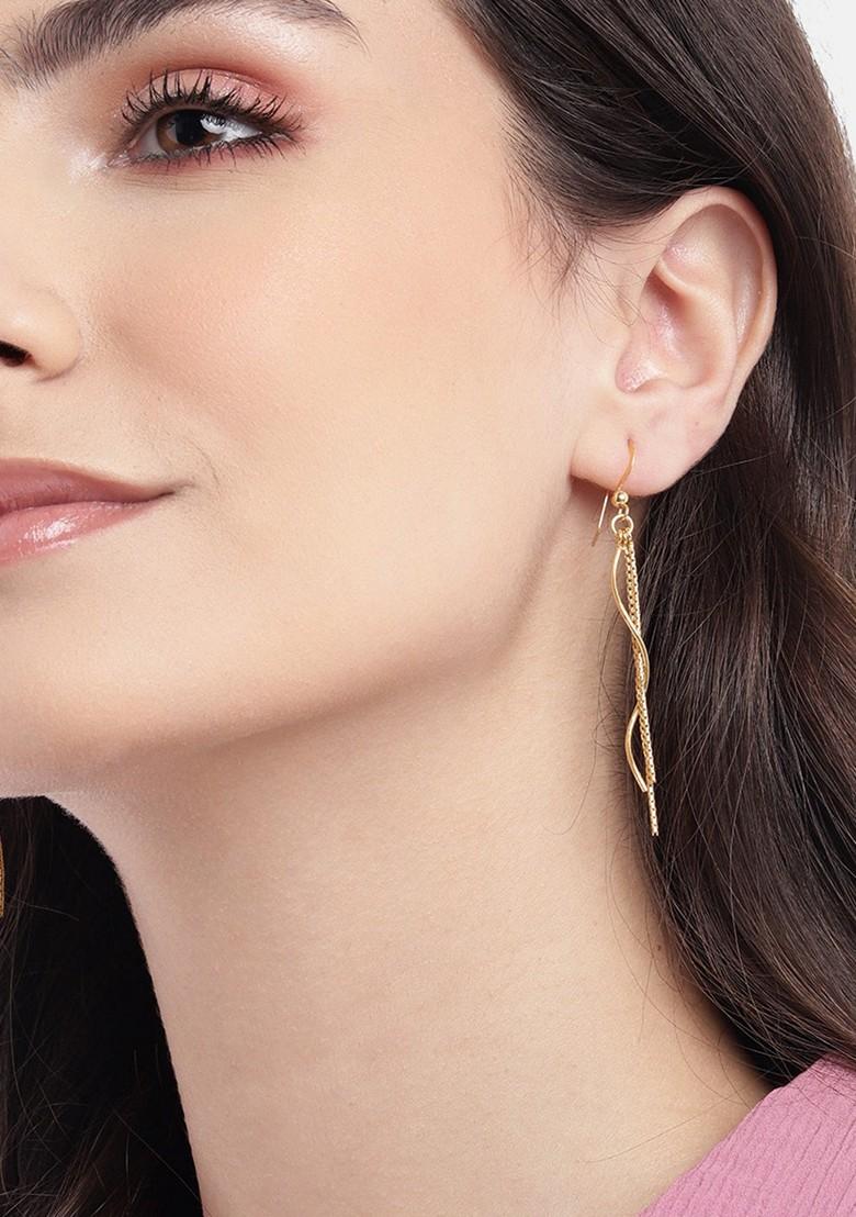 Gold Plated Plated Earrings - Indya