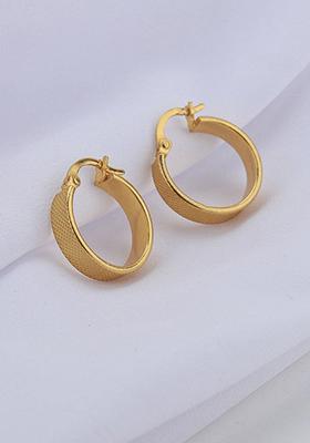 Gold Plated Circular Earrings