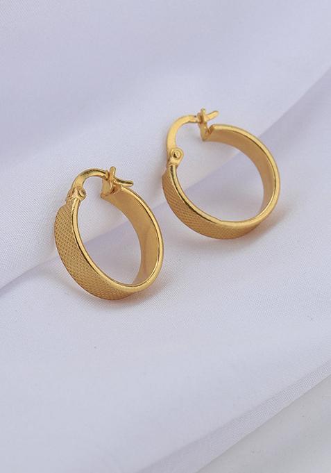 Gold Plated Circular Earrings