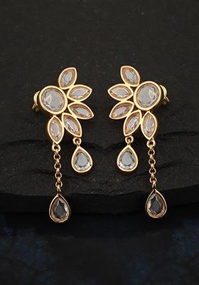 Gold Plated CZ Stone Earrings