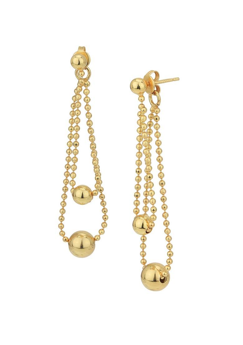 Gold Plated Plated Earrings - Indya