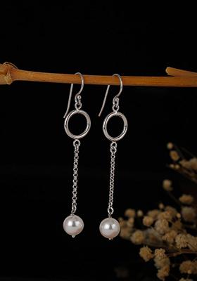 Silver Plated Pearl Earrings