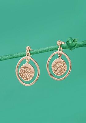 Rose Gold Plated Circular Earrings