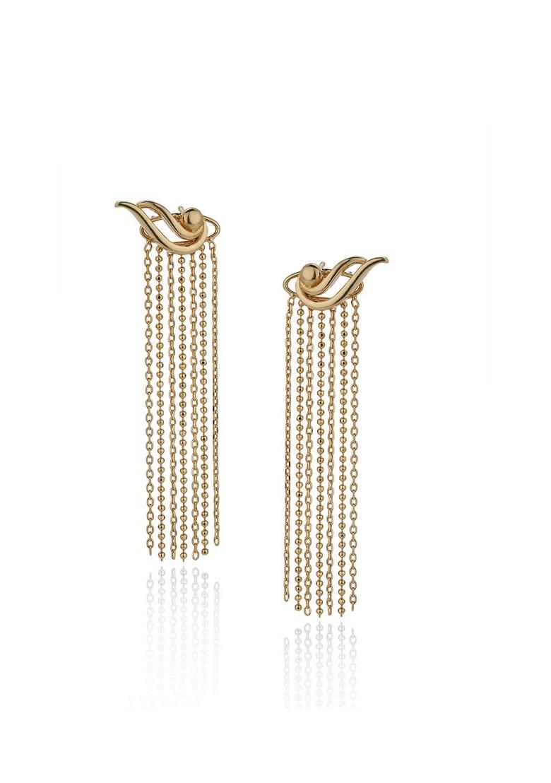 Gold Plated Plated Earrings - Indya