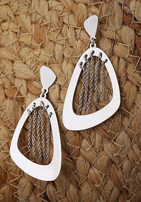 Silver Plated Rhodium Plated Earrings