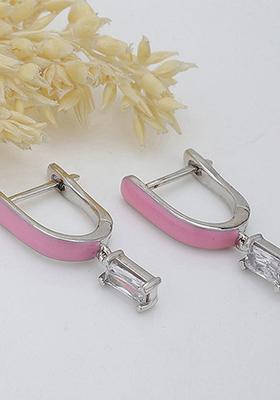 Silver Plated Zirconia Earrings