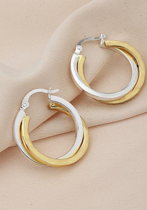 Gold Plated Circular Earrings