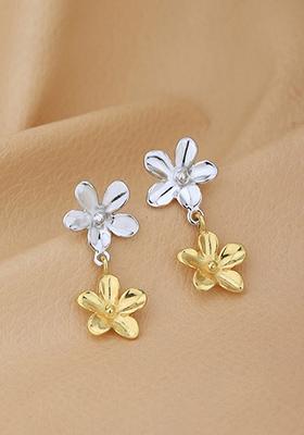 Silver Plated Rhodium Plated Earrings