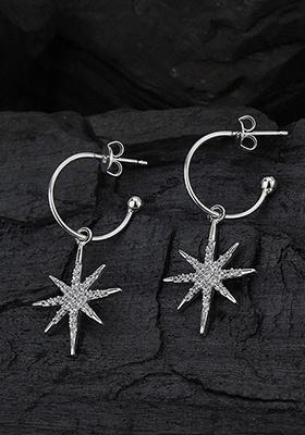 Silver Plated Rhodium Plated Earrings