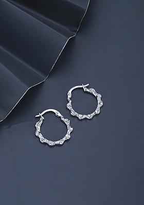 Silver Plated Rhodium Plated Earrings