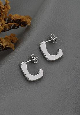 Silver Plated Rhodium Plated Earrings