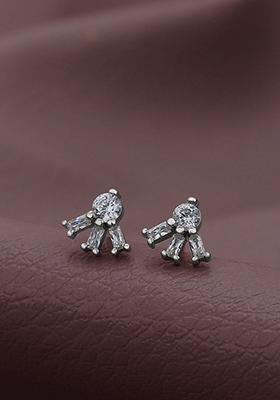 Silver Plated Rhodium Plated Earrings