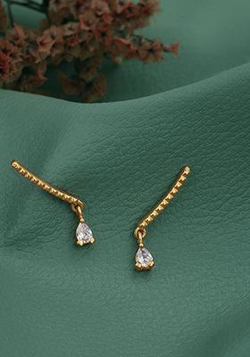 Gold Plated Climber Earrings