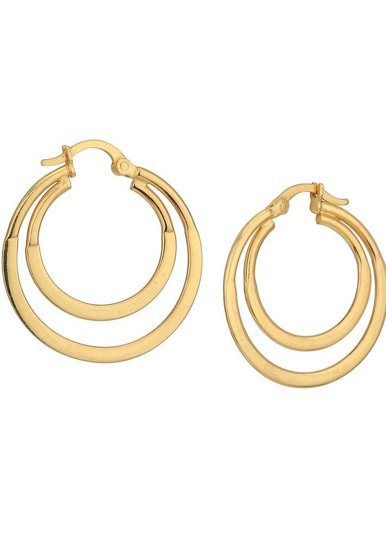 Gold Plated Plated Earrings - Indya