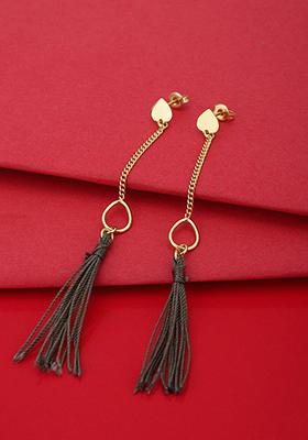 Multicolour Gold Plated Plated Earrings