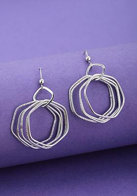 Silver Plated Geometric Earrings