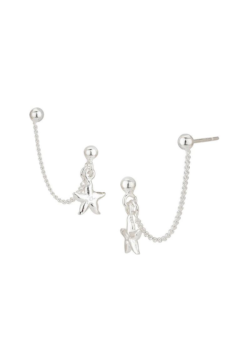 Silver Plated Rhodium Plated Earrings