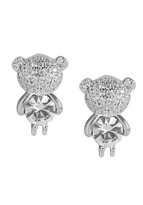 Silver Plated Rhodium Plated Earrings