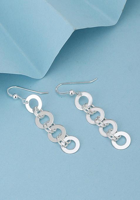 Silver Plated Rhodium Plated Earrings